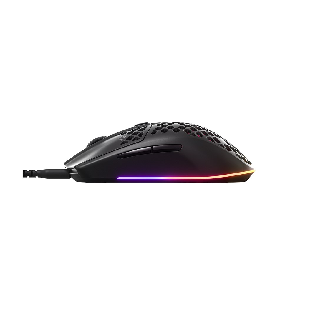 Gaming miš STEELSERIES Aerox 3 (2022) Onyx, žični - Obnovljeni proizvod-4