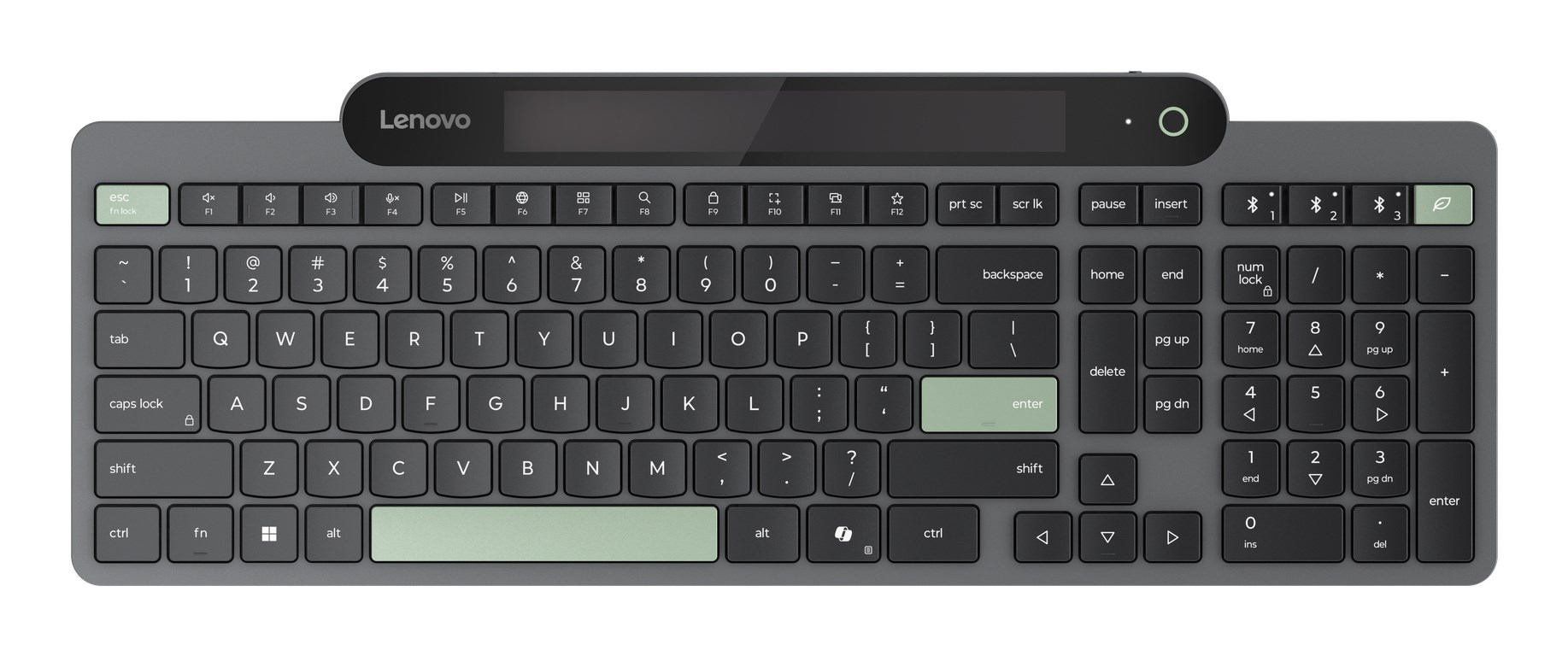 Lenovo 4Y41R69494 keyboard Home/Office Bluetooth US English Black, Green-0