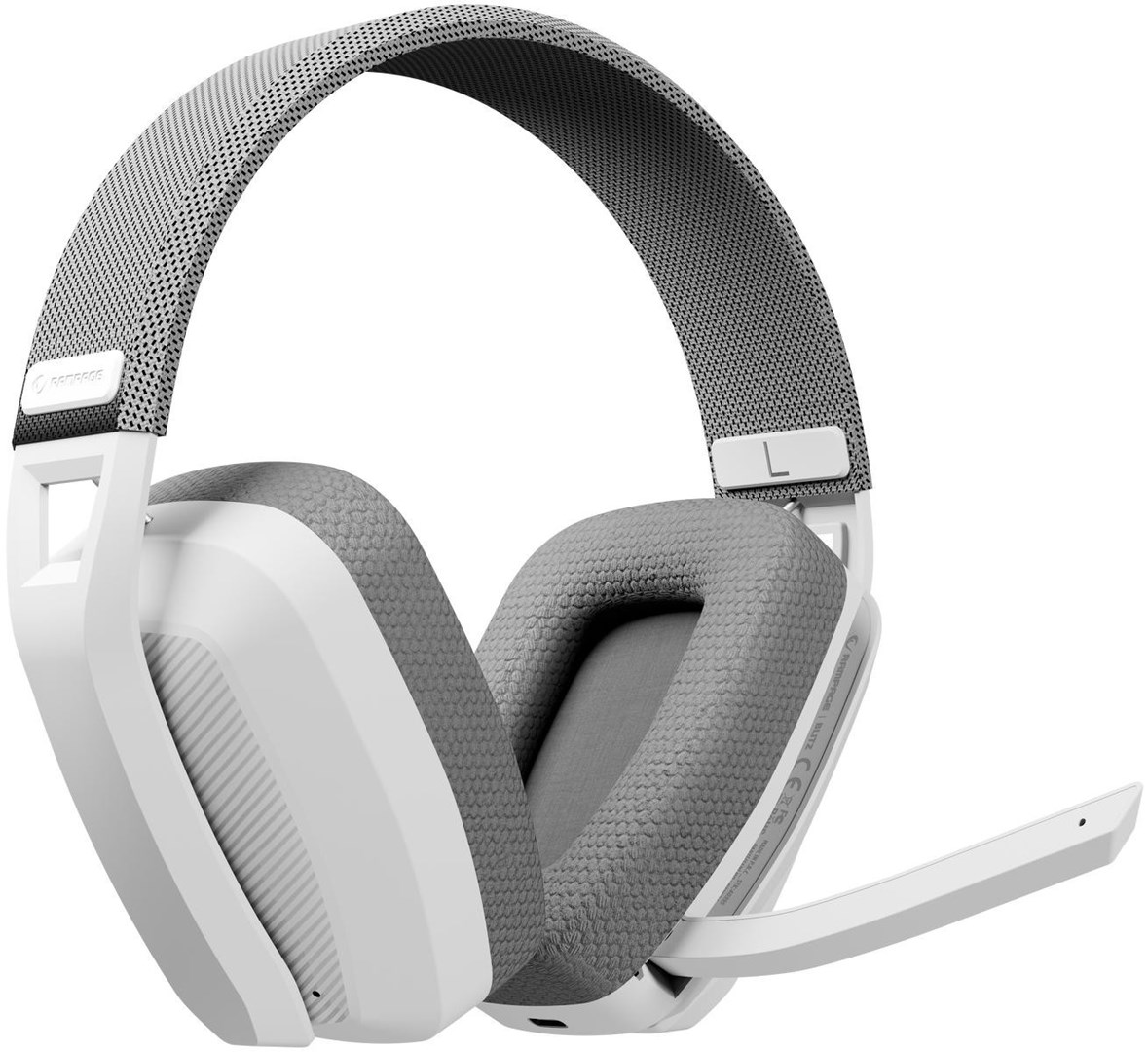 Slušalice RAMPAGE BLITZ (Bluetooth, USB-C, mikrofon, bijela)-0