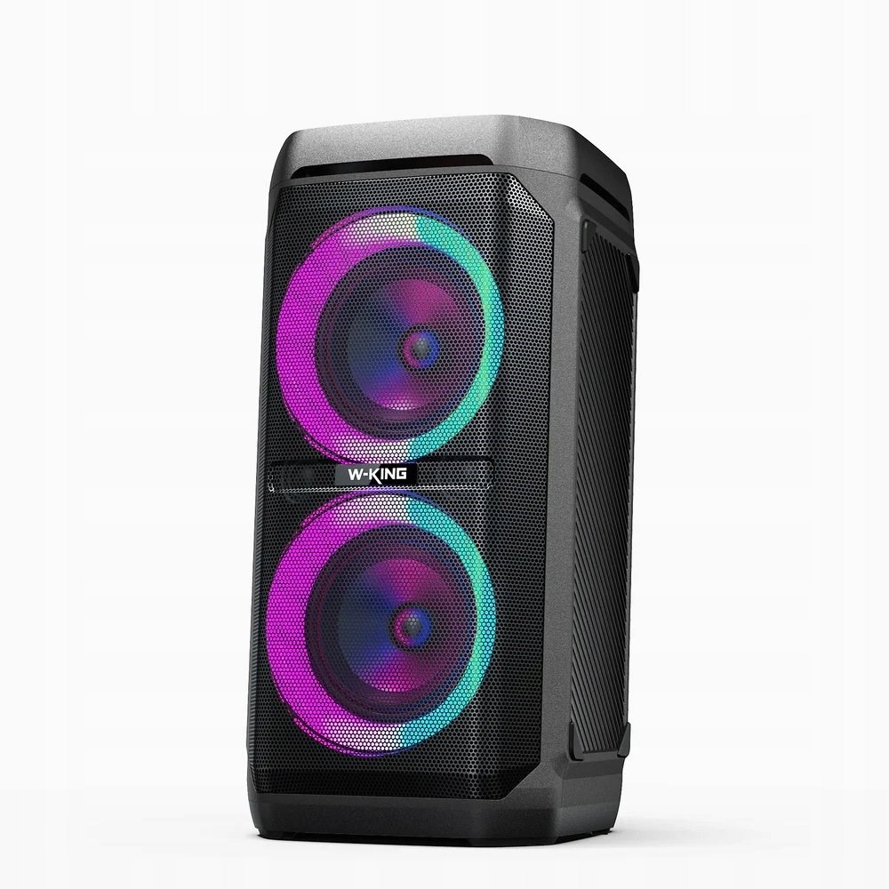 Prijenosni zvučnik W-KING T11 (100W, Bluetooth, 2 mikrofona) crna boja