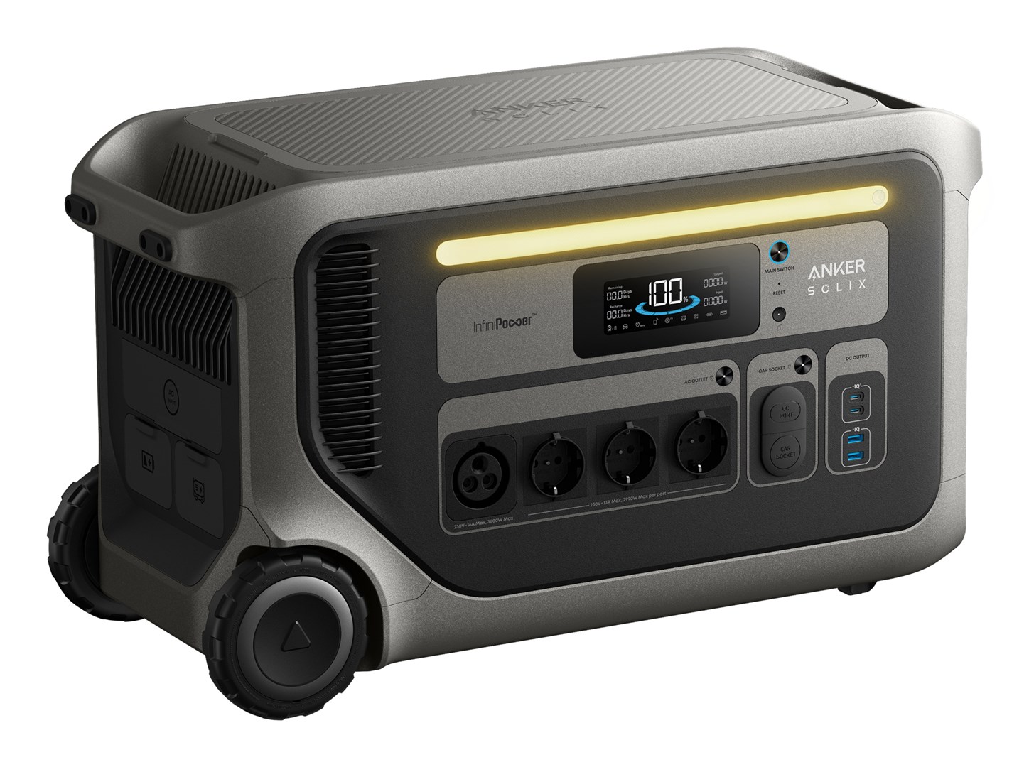 Prijenosna stanica za napajanje ANKER SOLIX F3000 (3840Wh, 3600W)