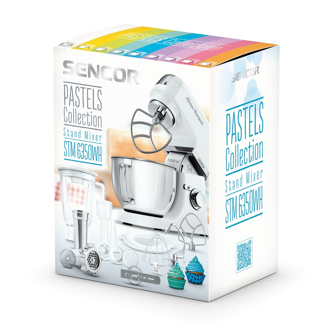 Kuhinjski robot SENCOR STM 6350WH (1000W, 4.5L, vaga) bijela boja-33