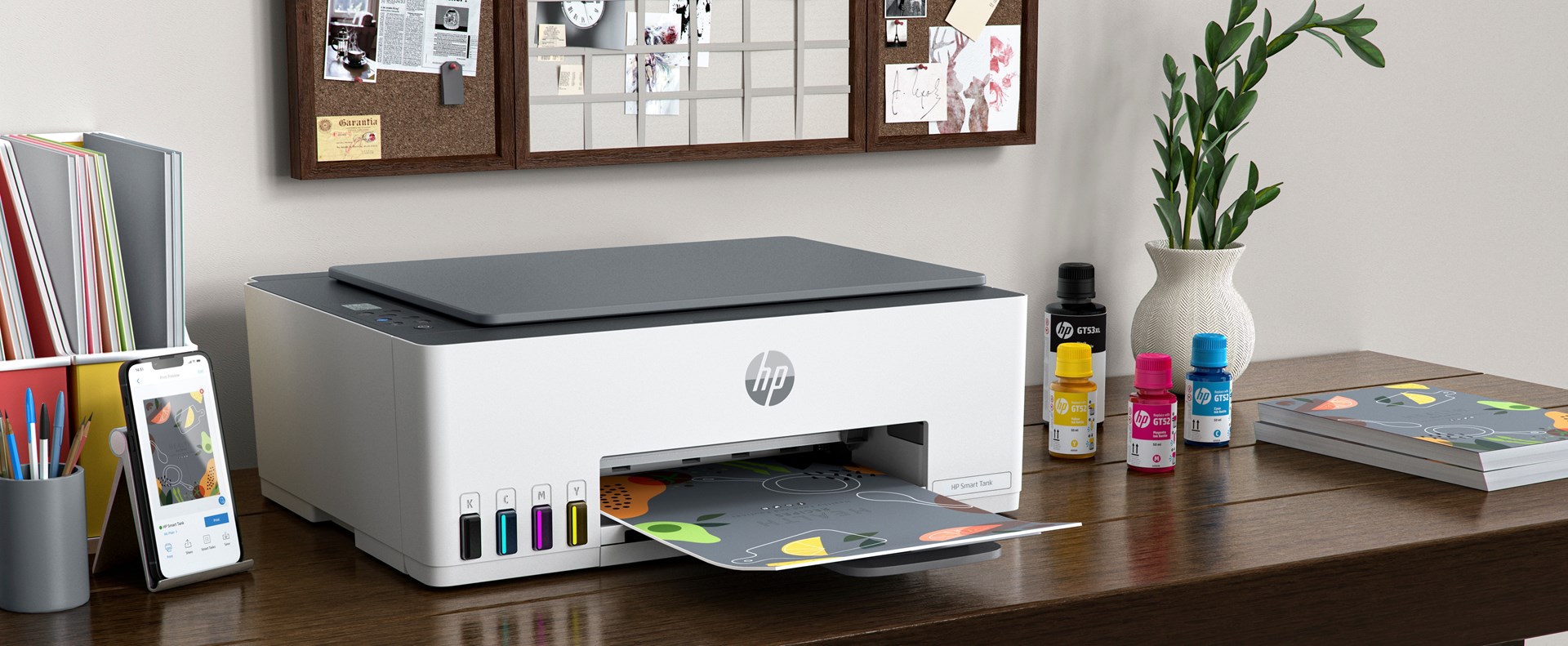 Multifunkcijski printer HP Smart Tank 580 (tintni, u boji, ispis/kopiranje/skeniranje, A4, 12 ppm, Wi-Fi)-10