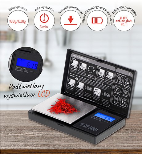 Precizna digitalna vaga ADLER AD 3176 (750g / 0.1g) crna boja-6
