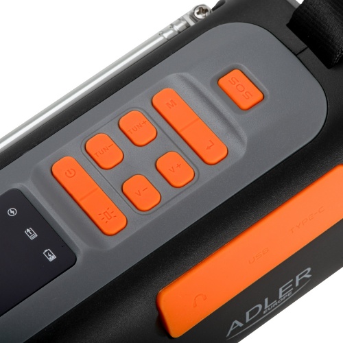 Prijenosni Bluetooth zvučnik ADLER AD 1920 (Retro, FM Radio, USB)-7