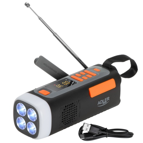 Prijenosni Bluetooth zvučnik ADLER AD 1920 (Retro, FM Radio, USB)-0