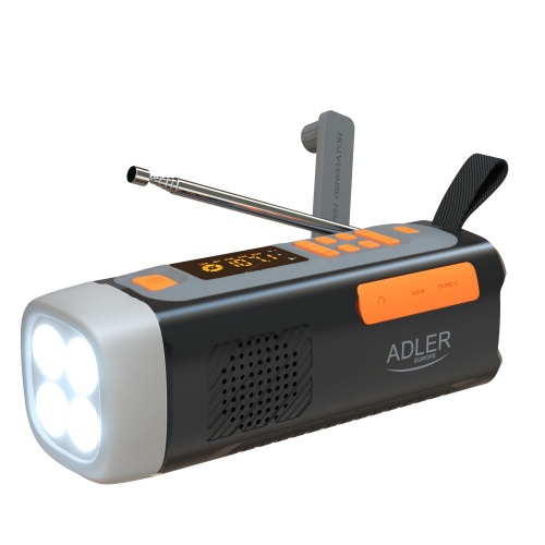 Prijenosni Bluetooth zvučnik ADLER AD 1920 (Retro, FM Radio, USB)-1