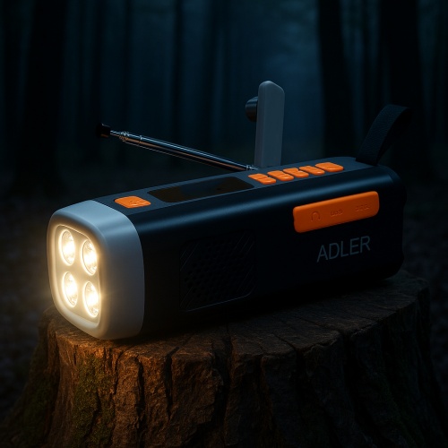 Prijenosni Bluetooth zvučnik ADLER AD 1920 (Retro, FM Radio, USB)-11