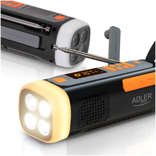 Prijenosni Bluetooth zvučnik ADLER AD 1920 (Retro, FM Radio, USB)-5