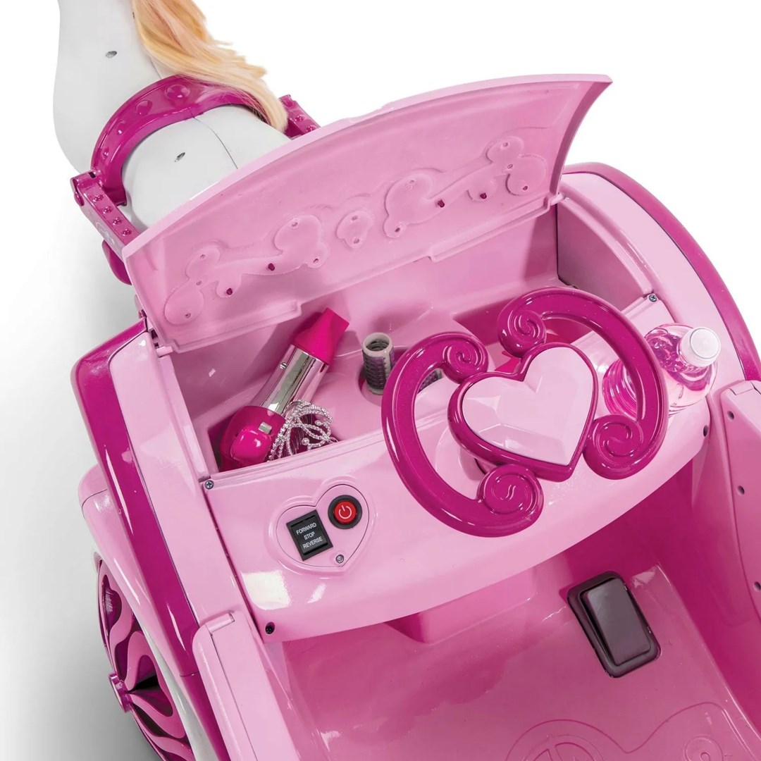 Huffy Electric Disney Princess carriage with horse 6 V pink-1