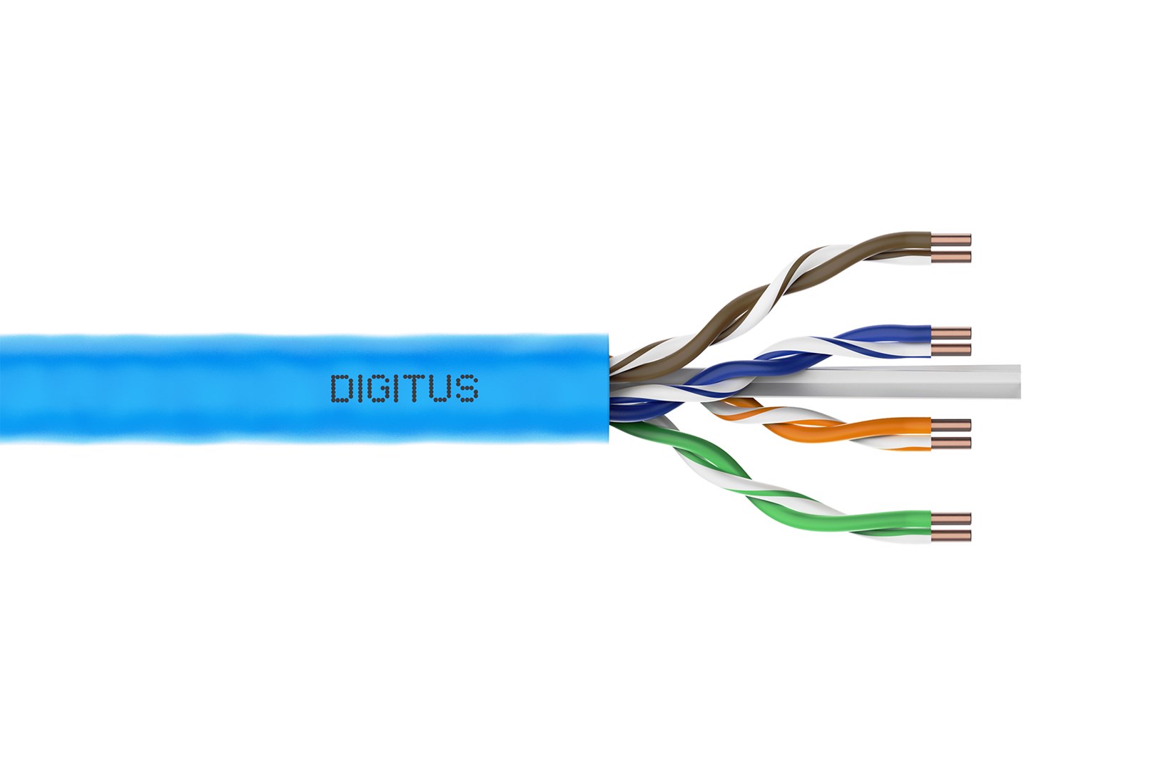 Digitus CAT 6A U/UTP data cable - installation cable, 100 m paper box, simplex, Dca-3