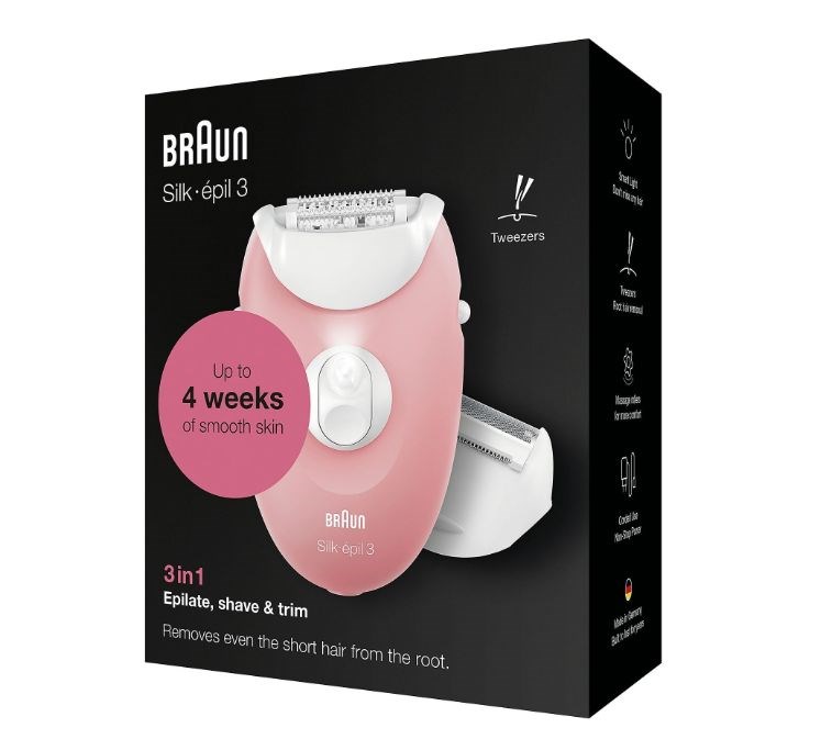Depilator BRAUN Silk-épil 3 SE3-277 s 3 dodatka-3