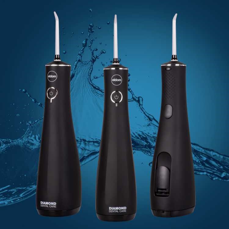 Oralni tuš ELDOM RY200C bežični, crna boja-3