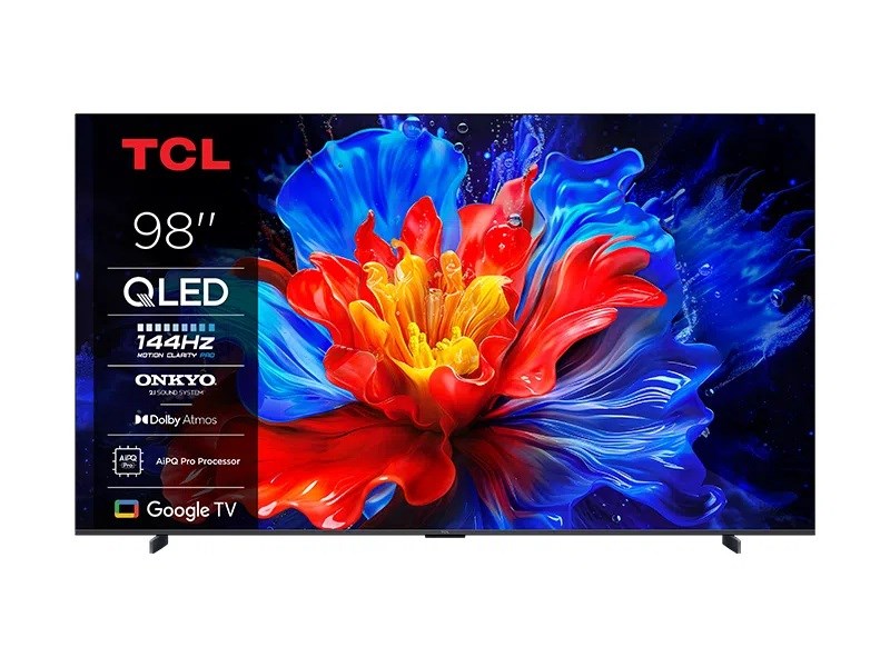 TV TCL 98P8K 98" (QLED 249 cm, 4K UHD, Google TV, HDR10+, DVB-T2/C/S2, metalik siva boja)-6