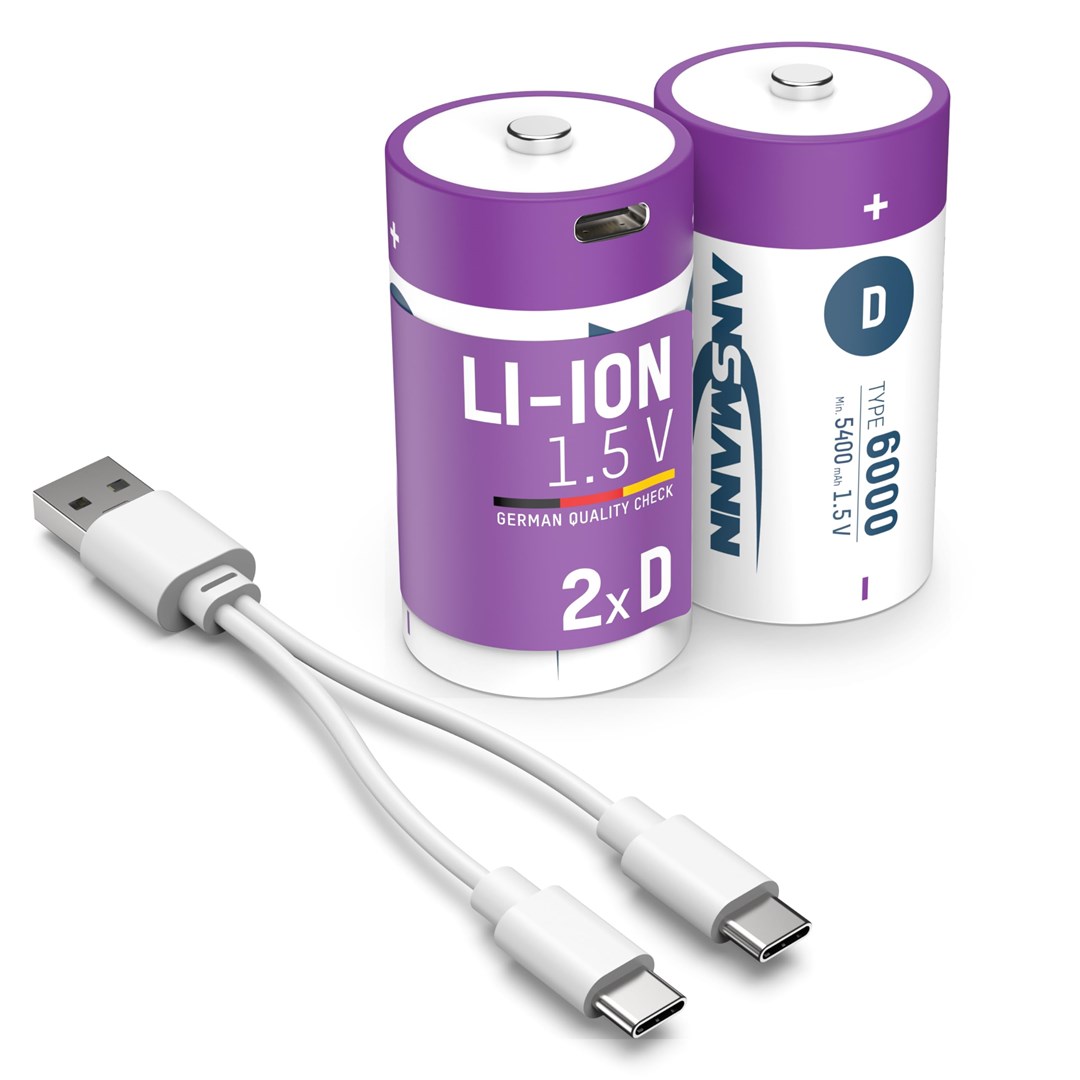 Punjiva baterija ANSMANN D (Mono) Li-Ion 5000mAh s USB-C punjenjem-19