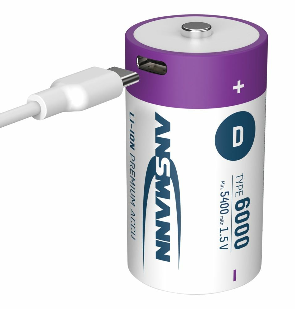 Punjiva baterija ANSMANN D (Mono) Li-Ion 5000mAh s USB-C punjenjem-7