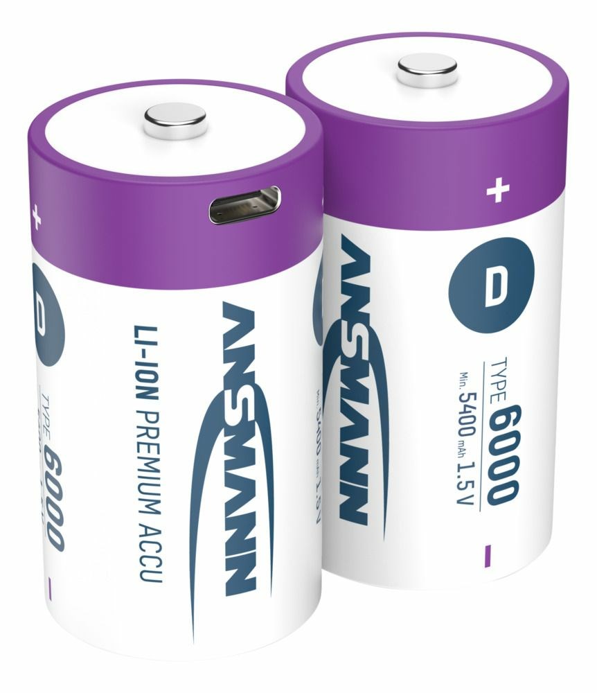 Punjiva baterija ANSMANN D (Mono) Li-Ion 5000mAh s USB-C punjenjem-16