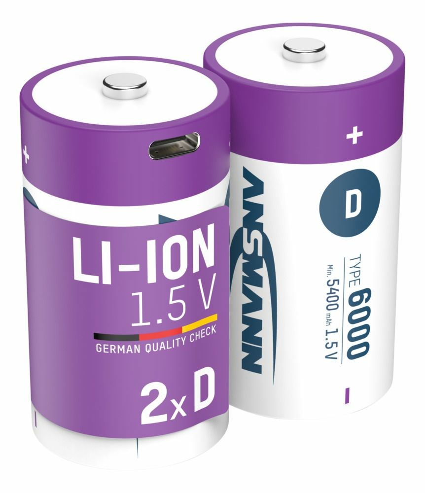 Punjiva baterija ANSMANN D (Mono) Li-Ion 5000mAh s USB-C punjenjem-4