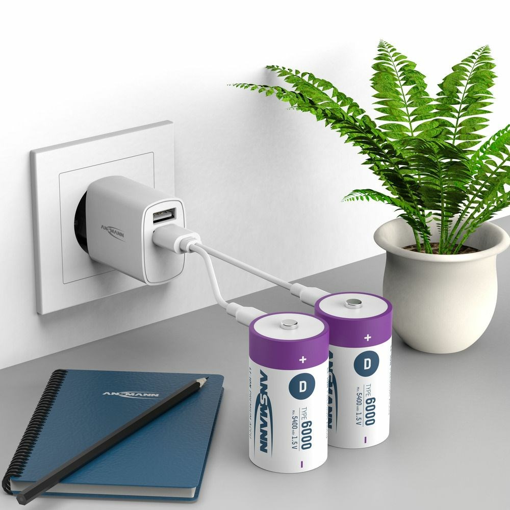 Punjiva baterija ANSMANN D (Mono) Li-Ion 5000mAh s USB-C punjenjem-6