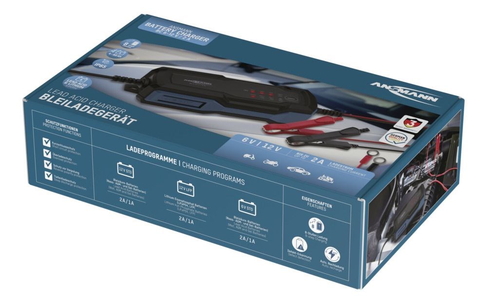 Ansmann 1001-0143 vehicle battery charger 6 - 12 V Black