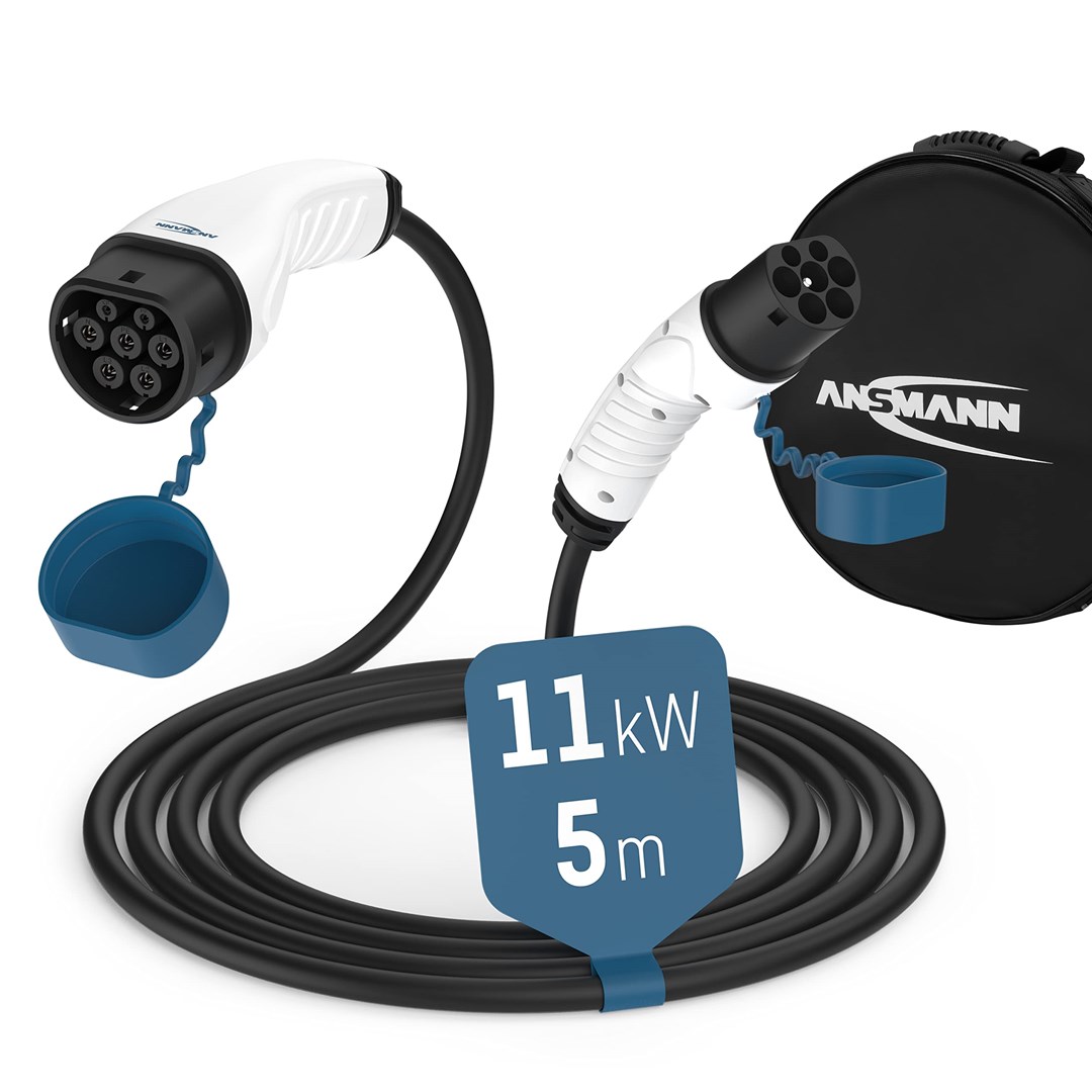 Kabel za punjenje električnih vozila ANSMANN Type 2 (22kW, 32A, 3-fazni, 5m)-8