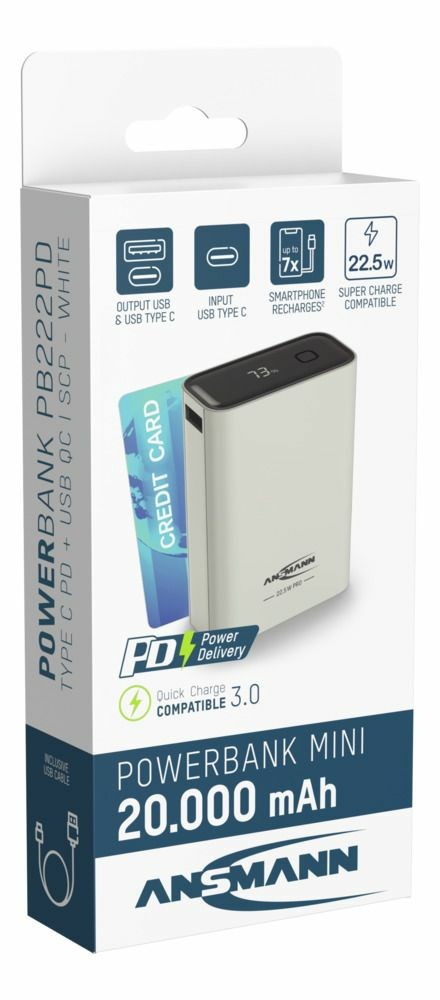 Ansmann PB222PD Lithium Polymer (LiPo) 20000 mAh White-6