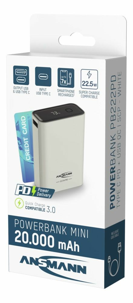 Ansmann PB222PD Lithium Polymer (LiPo) 20000 mAh White-5