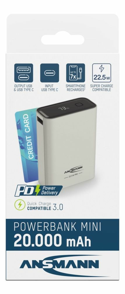 Ansmann PB222PD Lithium Polymer (LiPo) 20000 mAh White-0