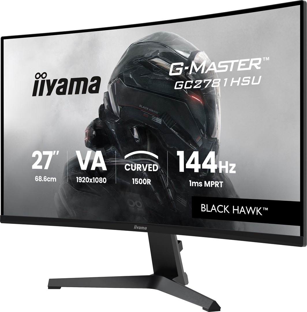 Monitor IIYAMA G-MASTER GC2781HSU-B1 27" (VA, Full HD, 144Hz, 1ms, FreeSync, zakrivljeni, crna boja)-3