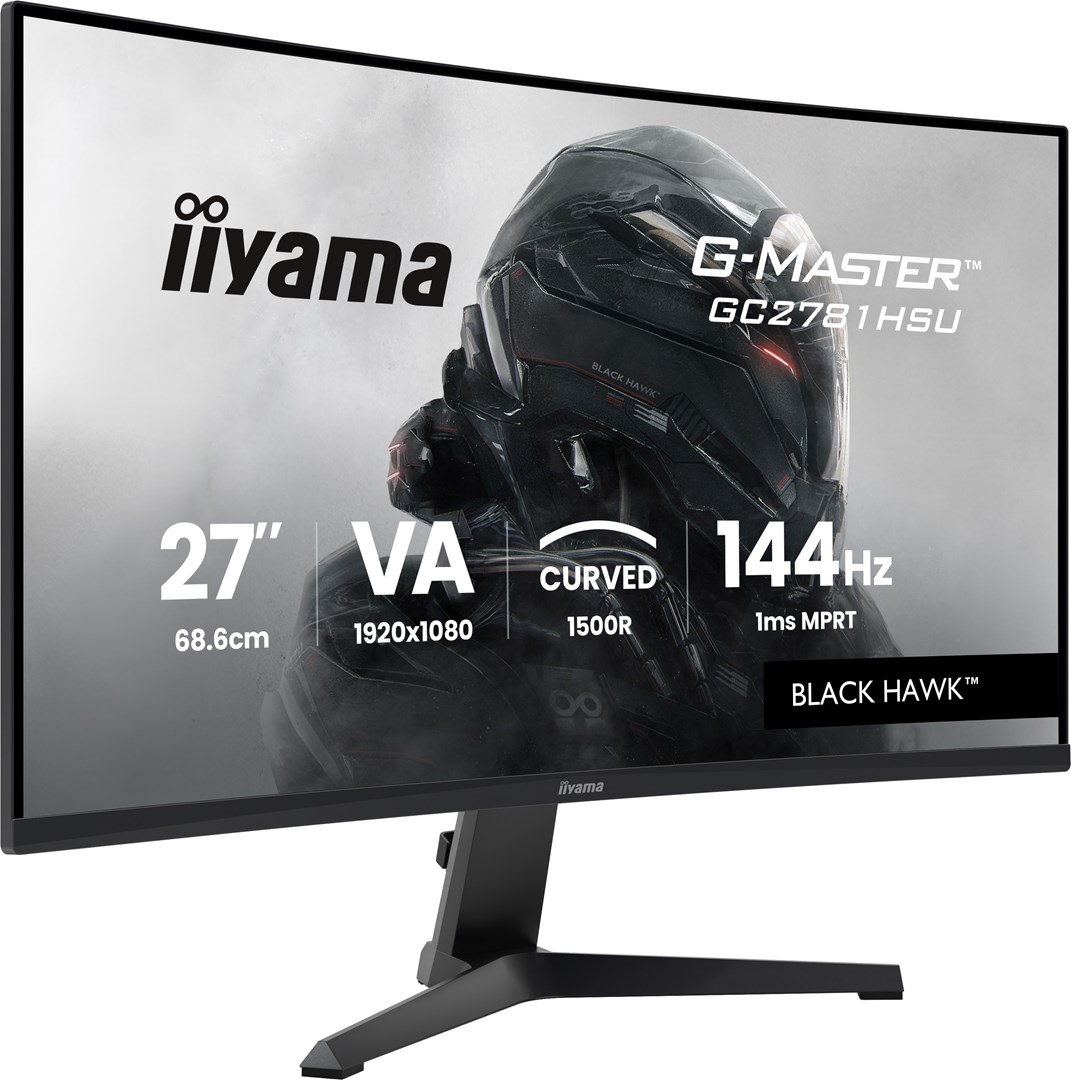 Monitor IIYAMA G-MASTER GC2781HSU-B1 27" (VA, Full HD, 144Hz, 1ms, FreeSync, zakrivljeni, crna boja)-1