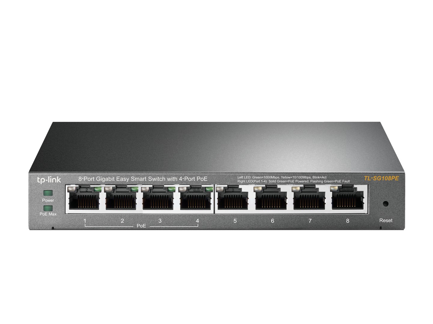 TP-Link 8-Port Gigabit Easy Smart Switch with 4-Port PoE-4