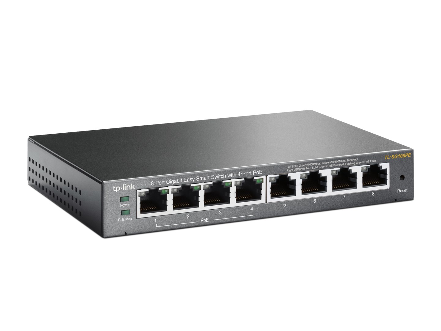 TP-Link 8-Port Gigabit Easy Smart Switch with 4-Port PoE-1