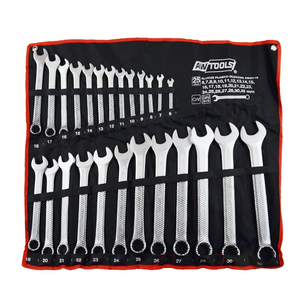 AWTOOLS COMBINATION WRENCHES SET 25 pcs. /6mm-32mm/