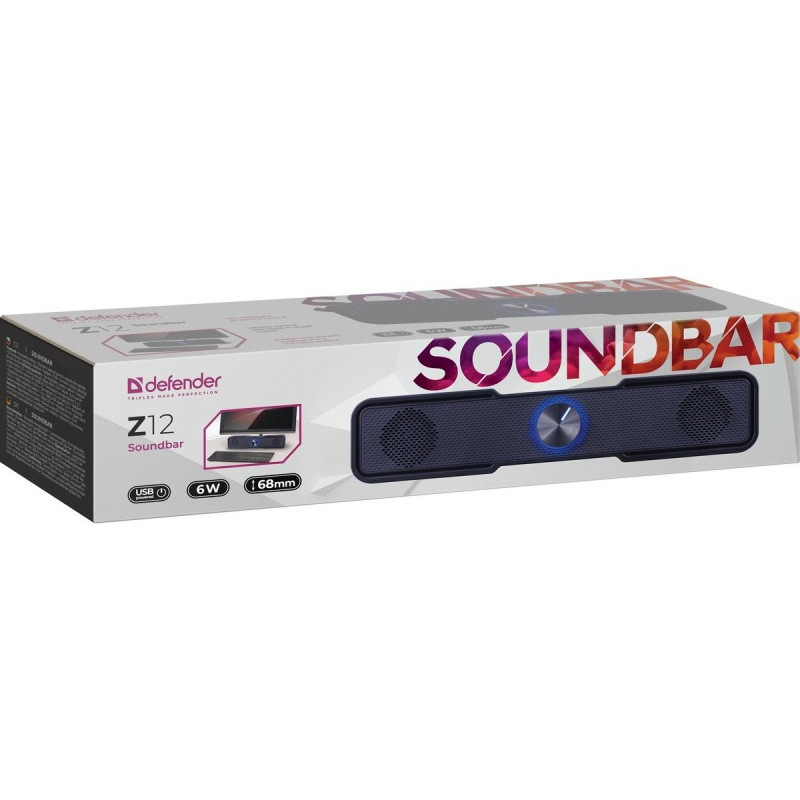 Zvučnik DEFENDER Soundbar Z12 6W LED crna boja-5