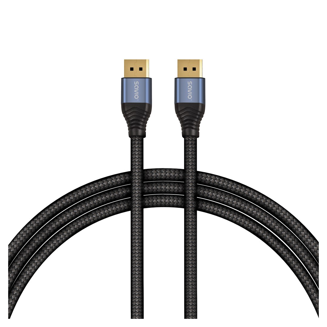 Savio CL-211 DisplayPort cable 3 m Black-0