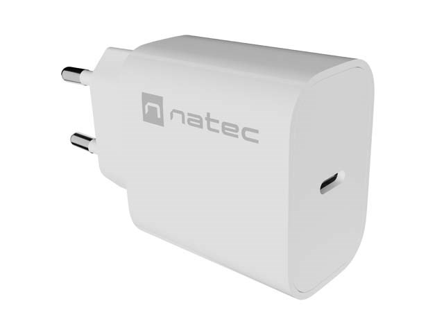 Zidni punjač NATEC Ribera 20W (1x USB-C, PD 3.0), bijela boja-5