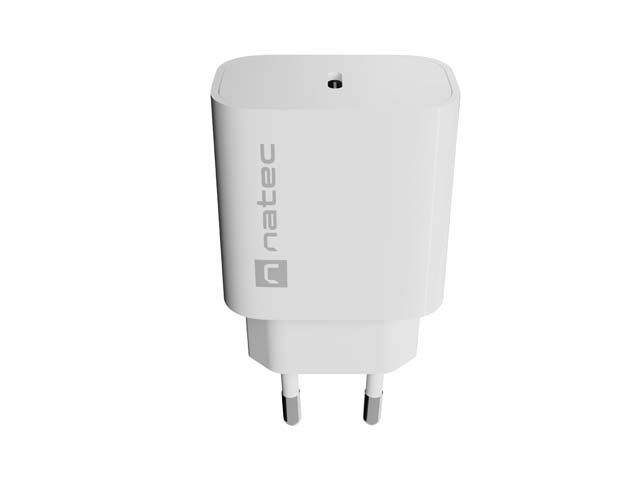 Zidni punjač NATEC Ribera 20W (1x USB-C, PD 3.0), bijela boja-3