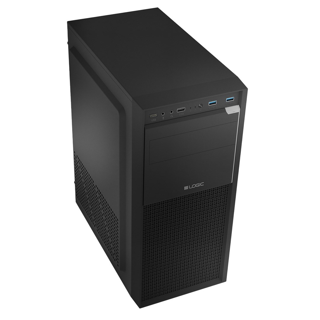 Kućište za računalo LOGIC CONCEPT J23 Pro Mini Tower USB-C crna boja-1
