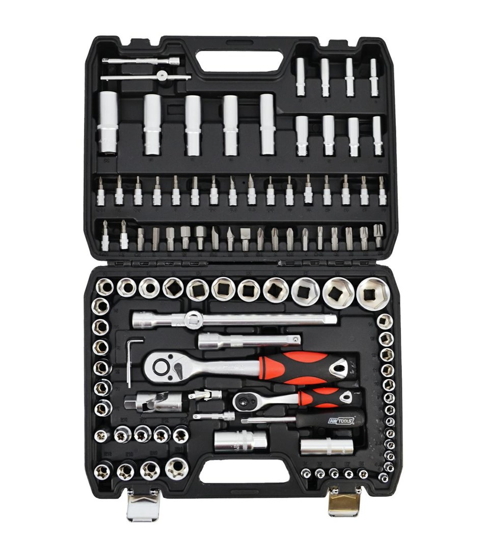 AWTOOLS WRENCH SET 108el 1/2" / 1/4" BLACK LINE