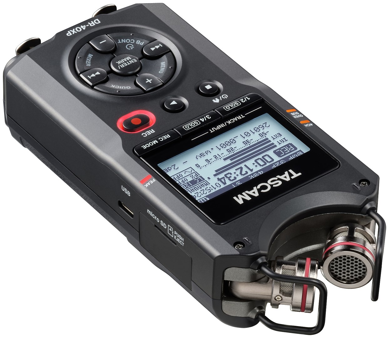 Tascam DR-40XP - Przenośny rejestrator cyfrowy z interfejsem audio USB-5