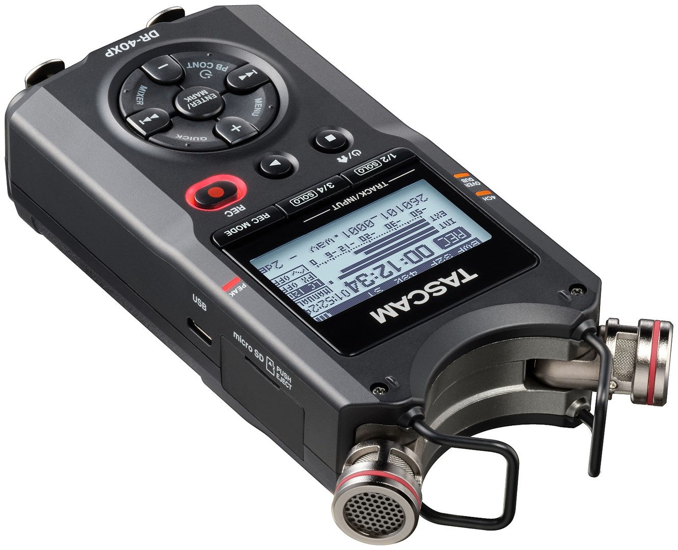 Tascam DR-40XP - Przenośny rejestrator cyfrowy z interfejsem audio USB-4