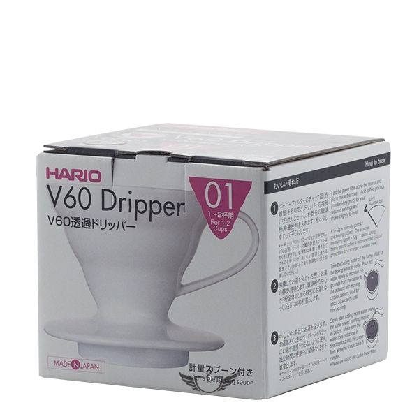 Hario ceramiczny Drip V60-01 Biały-1