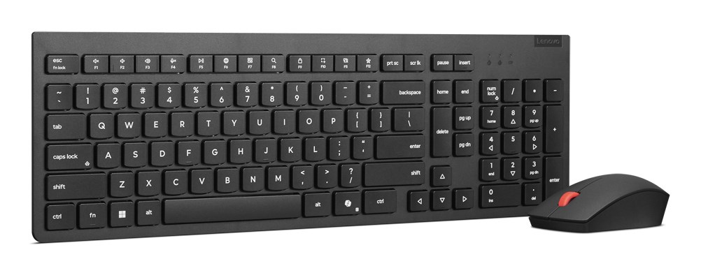 Lenovo 4X31R64457 keyboard Mouse included Office RF Wireless Belgian, English Black-2