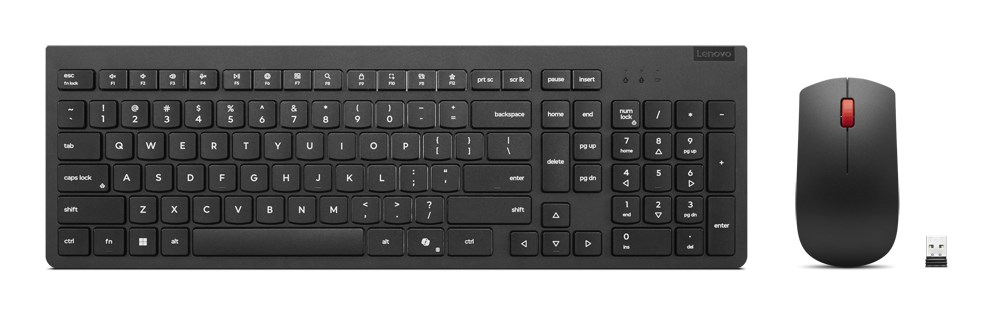 Lenovo 4X31R64457 keyboard Mouse included Office RF Wireless Belgian, English Black-0