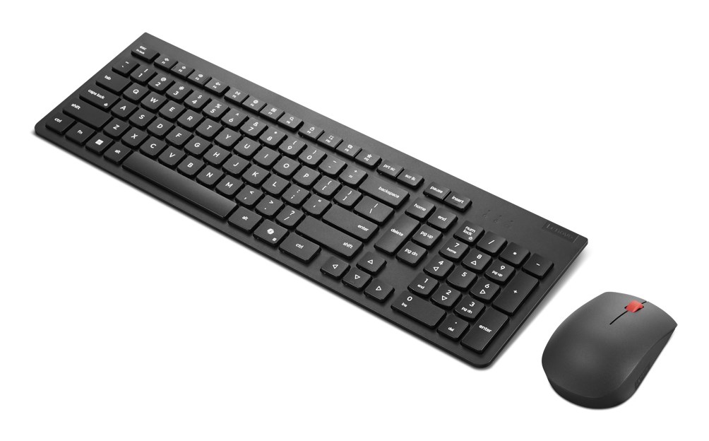 Lenovo 4X31R64457 keyboard Mouse included Office RF Wireless Belgian, English Black-1
