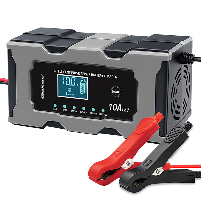Automatski punjač akumulatora QOLTEC 12V 10A s funkcijom popravka-0