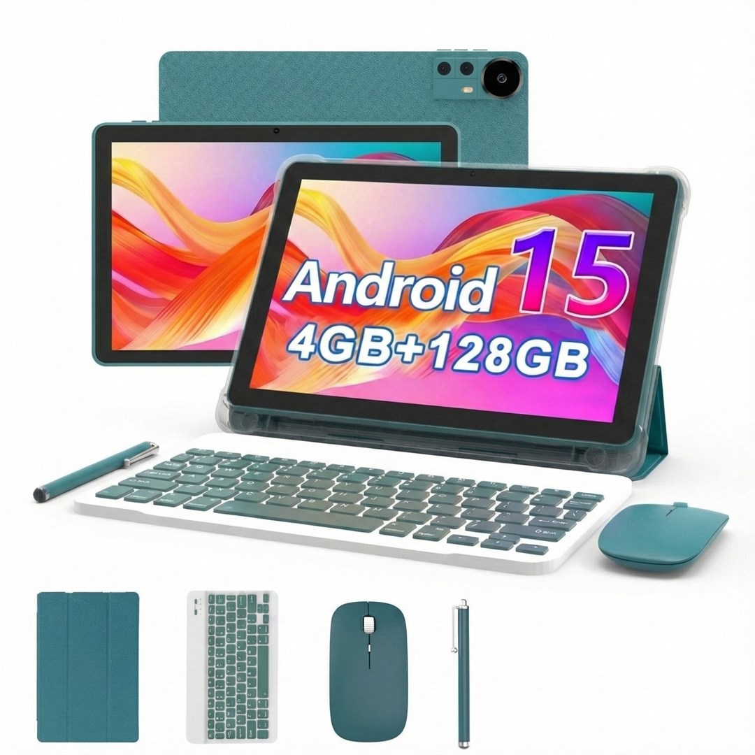 Extralink Tablet CP31 4GB RAM+128GB Niebieski | Tablet | Android 15, 2Mpx+8Mpx, 6000mAh, 1280x800px, klawiatura, mysz, rysik