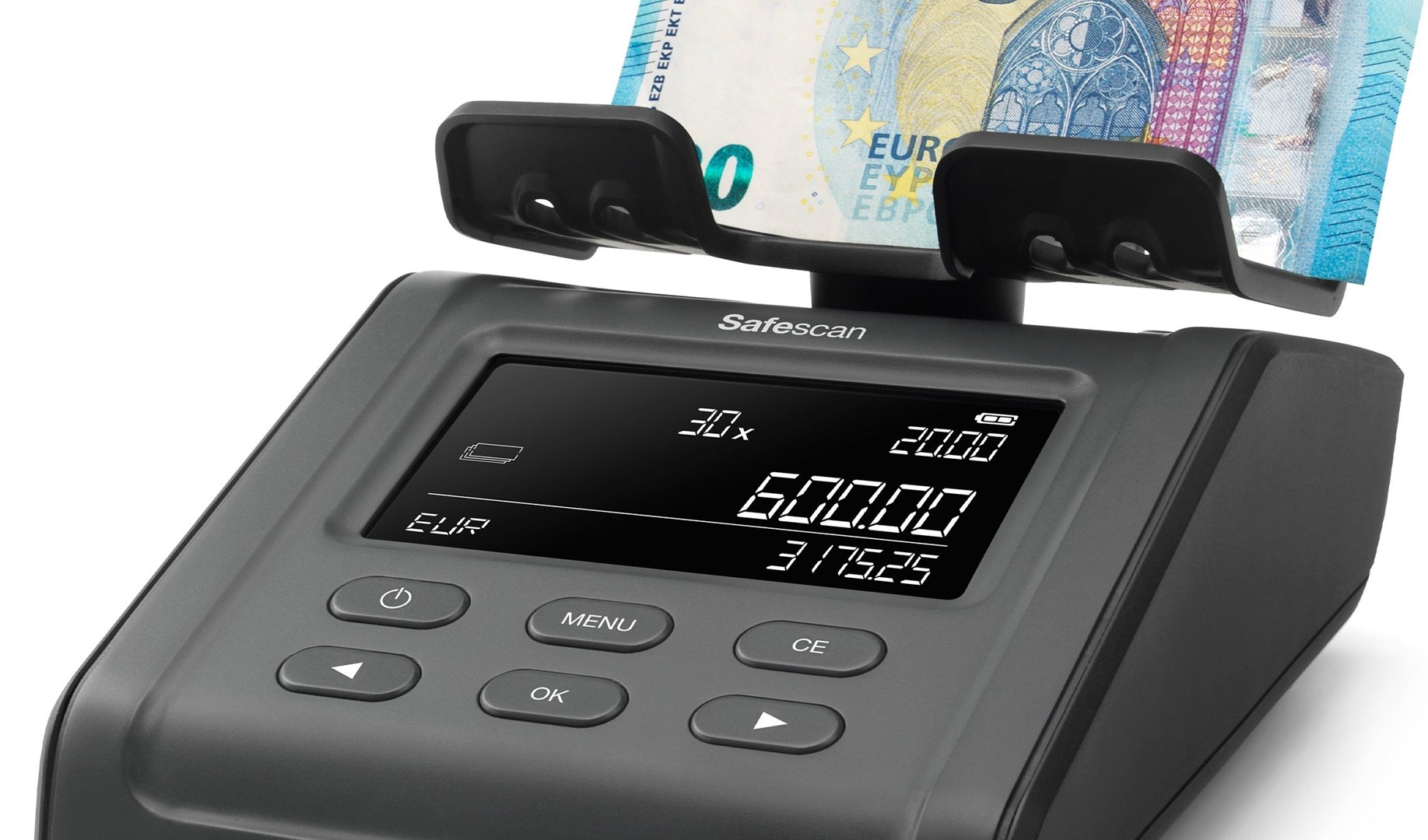 Vaga za brojanje novca SAFESCAN 6175 (za kovanice i novčanice) crna boja-6