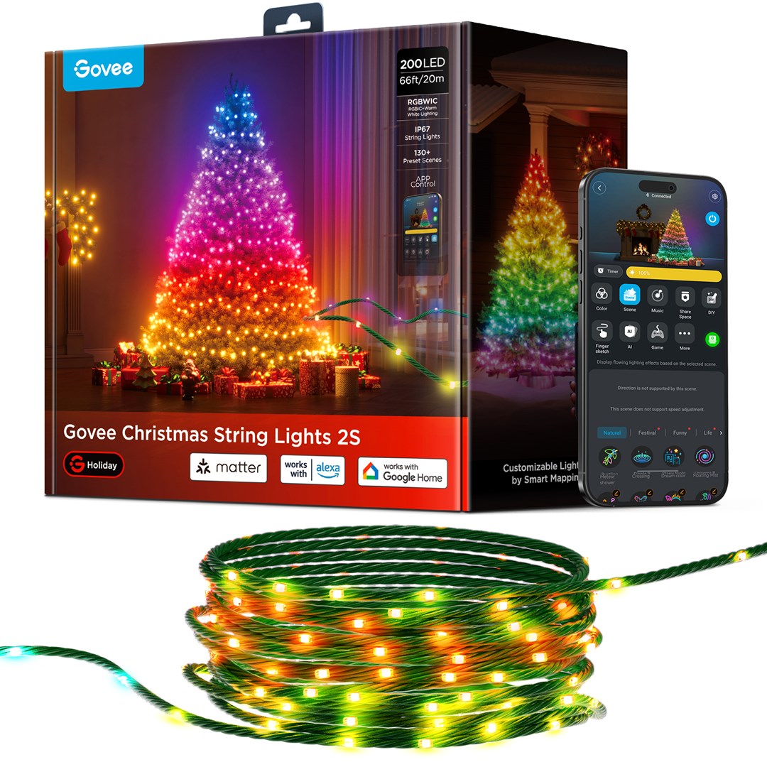 Govee H80C4 Smart string light Wi-Fi/Bluetooth 15 W-7