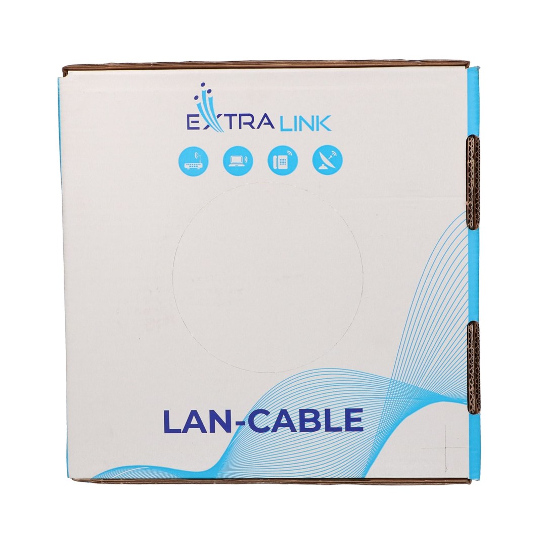Mrežni kabel EXTRALINK CAT6A U/UTP, 100m, siva boja-5